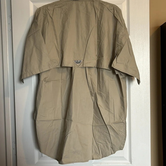 Columbia PFG men’s tan 100% cotton button down shirt size large - Picture 7 of 9